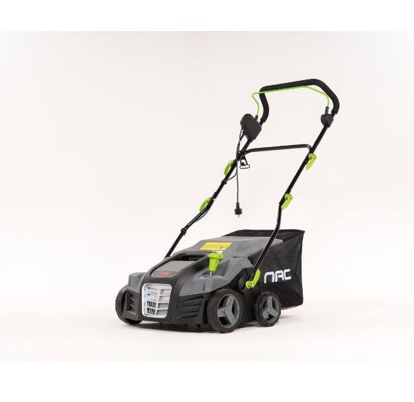 aerator wertykulator elektryczny nac 2000 w 40cm 2 waŁki 3w1 kosz 55 litrów